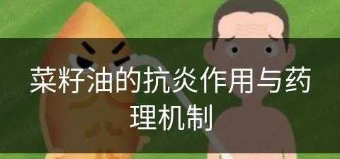 菜籽油的抗炎作用与药理机制